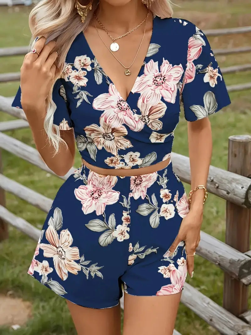 Amor –  Floral Two-piece Set