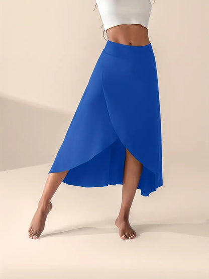 Mira – High Waisted Slit Skirt with Pockets