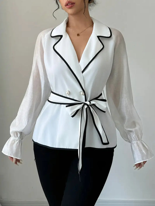 Pearl – Elegant Long Sleeve Blouse