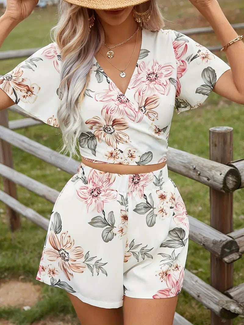 Amor –  Floral Two-piece Set