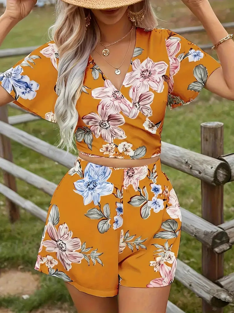 Amor –  Floral Two-piece Set