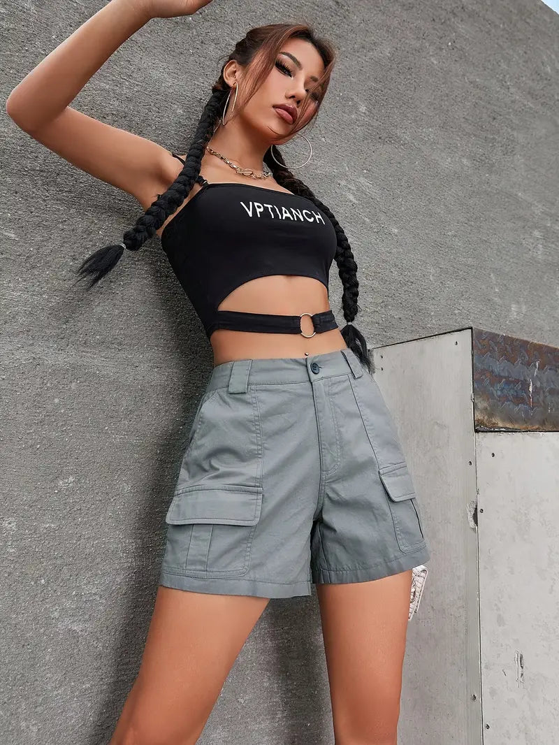 Zephyress – Stylish Cotton Cargo Shorts