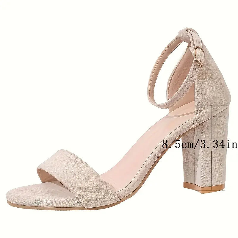 Sorami – Elegant Suede Block Heel Sandals