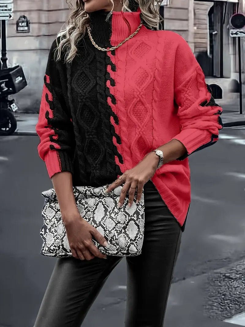 Merla - Chunky Knit Turtleneck Sweater