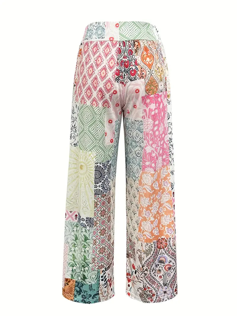 Calistra – Stylish Pants with Colorful Print