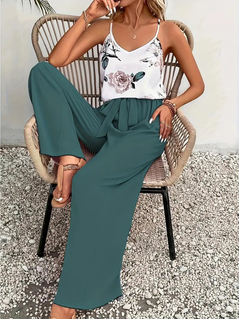 Remila – Elegant Floral Two-piece Set