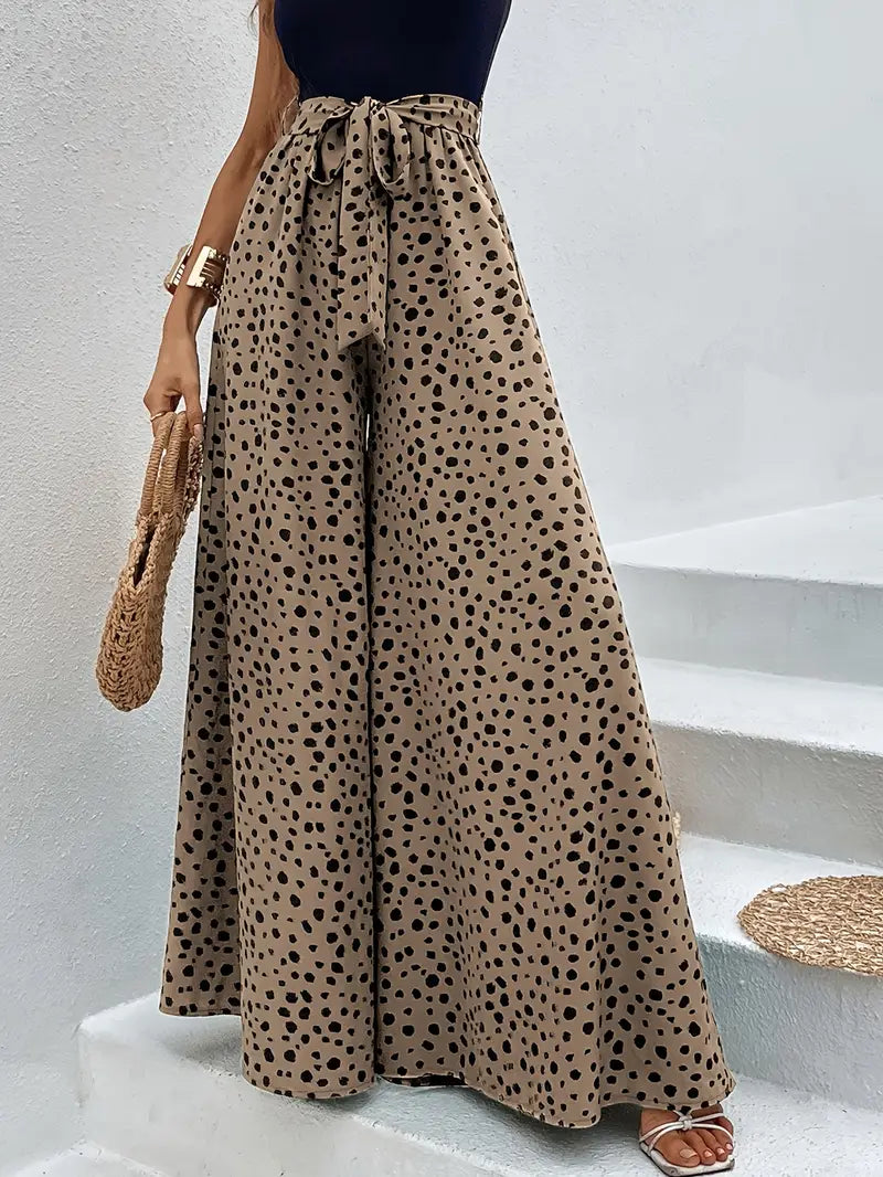 Viren – Polka dots High-waisted Wide-leg Trousers