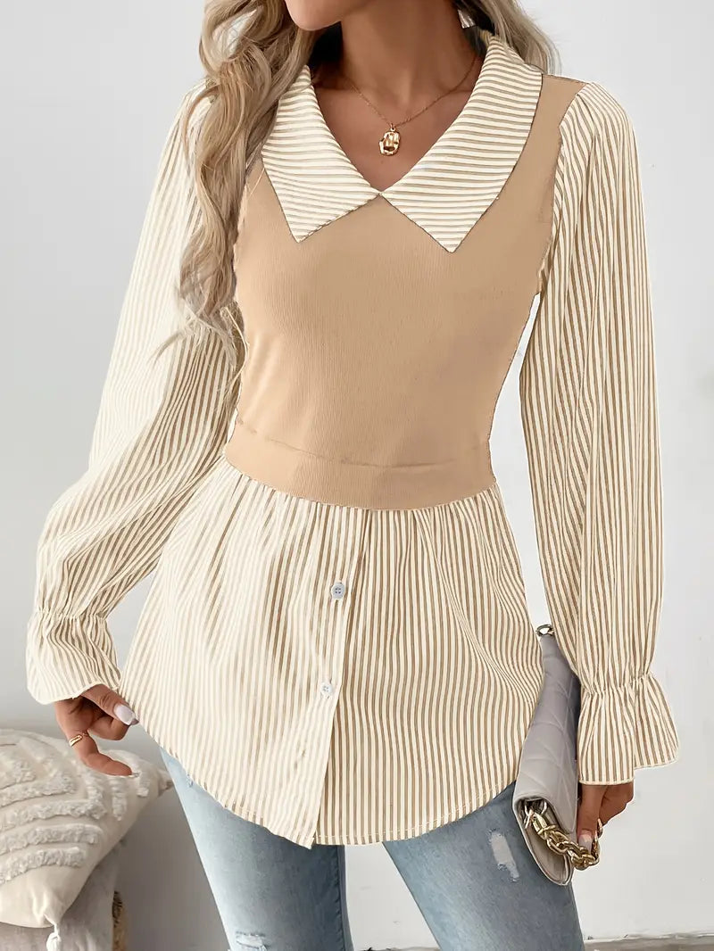 Chinee – Stylish Cotton Two-layer Effect Top