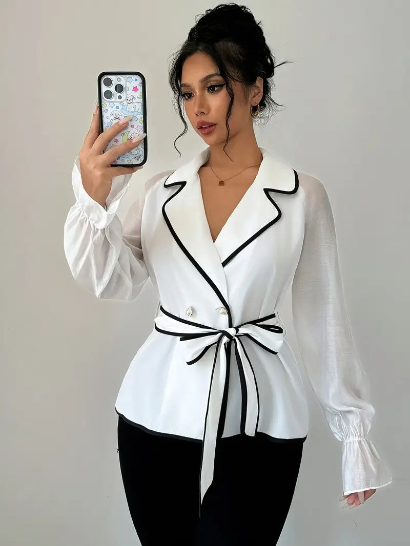 Pearl – Elegant Long Sleeve Blouse