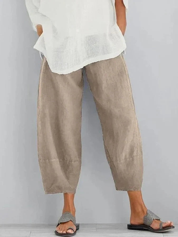 Thalassa – Cropped Linen Pants