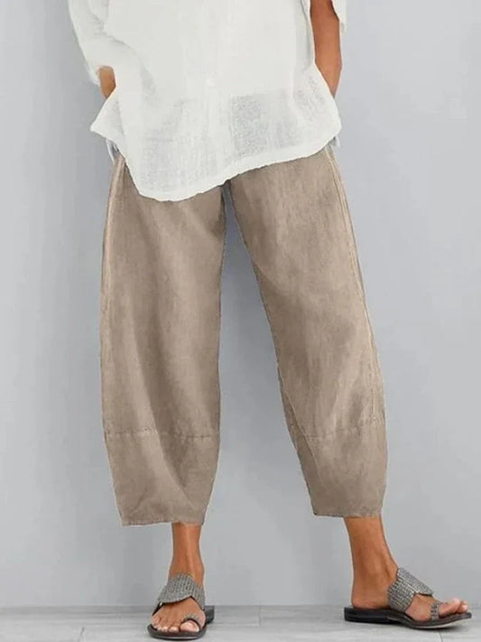 Thalassa – Cropped Linen Pants