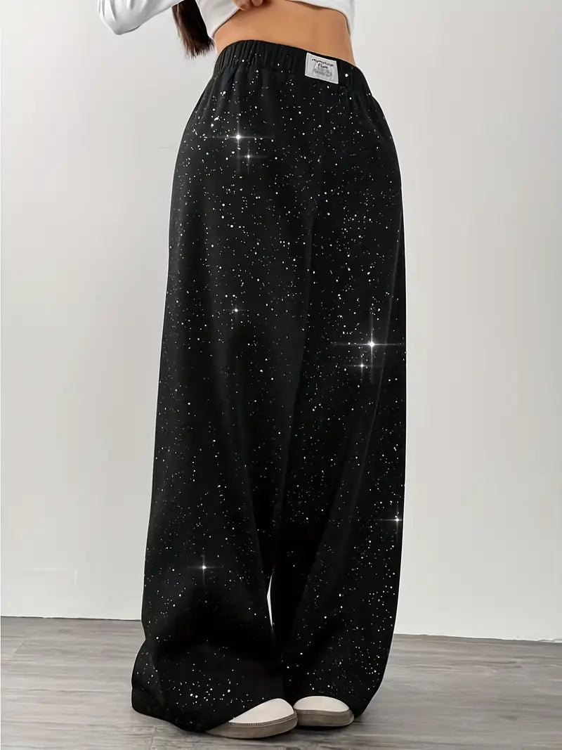 Zyraia – Elegant Wide-leg Printed Trousers