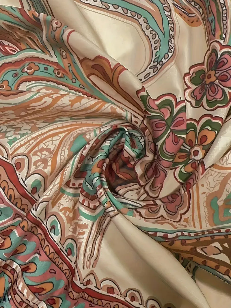 Onvya – Wide-leg Paisley Print Trousers