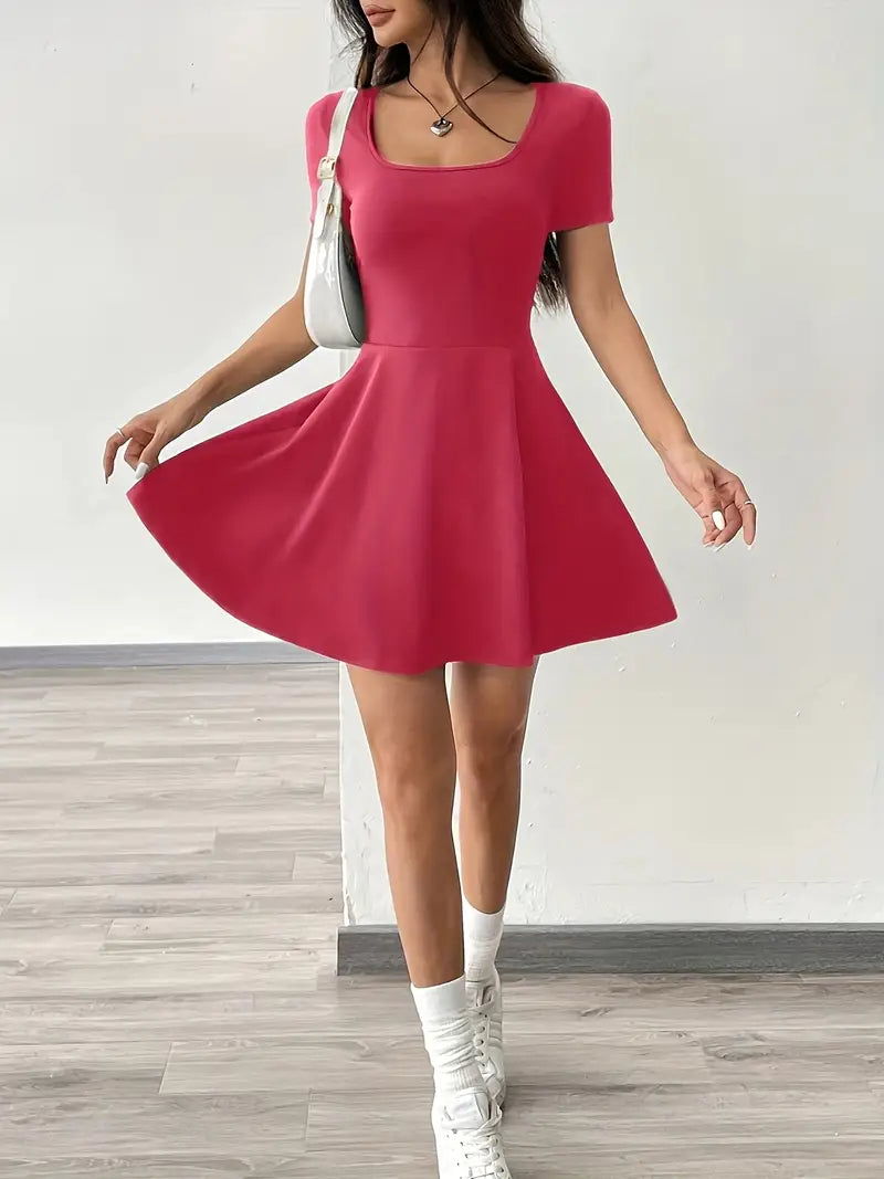 Gudrun – Chic Skater Dress with Shorts and Pocket
