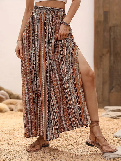 Sam – A-line Skirt with Tribal Print