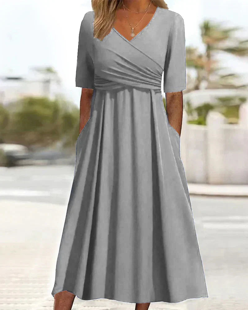 Celeste - Fashionable Crossover Dress