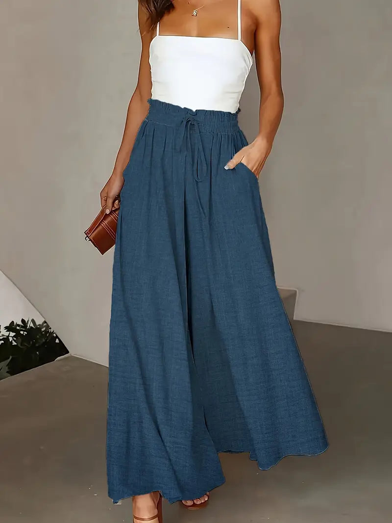 Jewel – High Waist Wide Leg Maxi Palazzo Pants