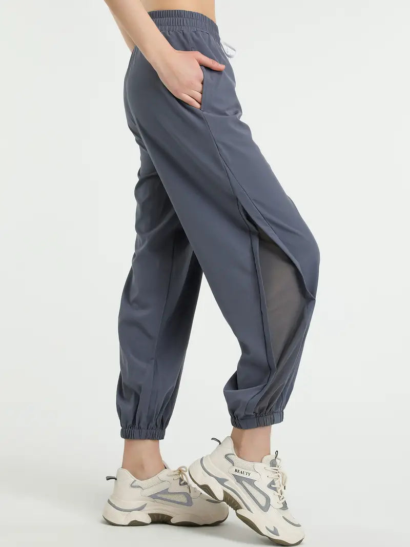 Hexaria – Stylish Jogging Pants with Mesh Details