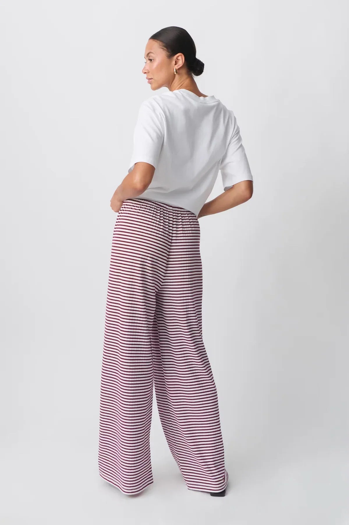 Yzella – Striped Cotton Pants