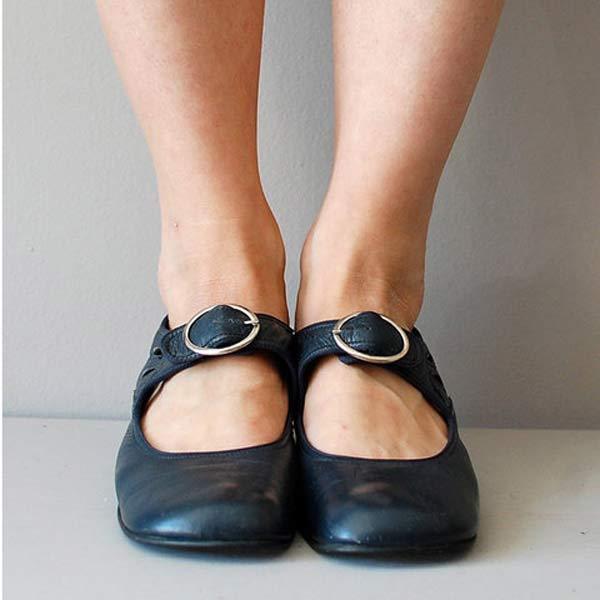 Fiona - Vintage Orthopedic Shoes with Round Toe