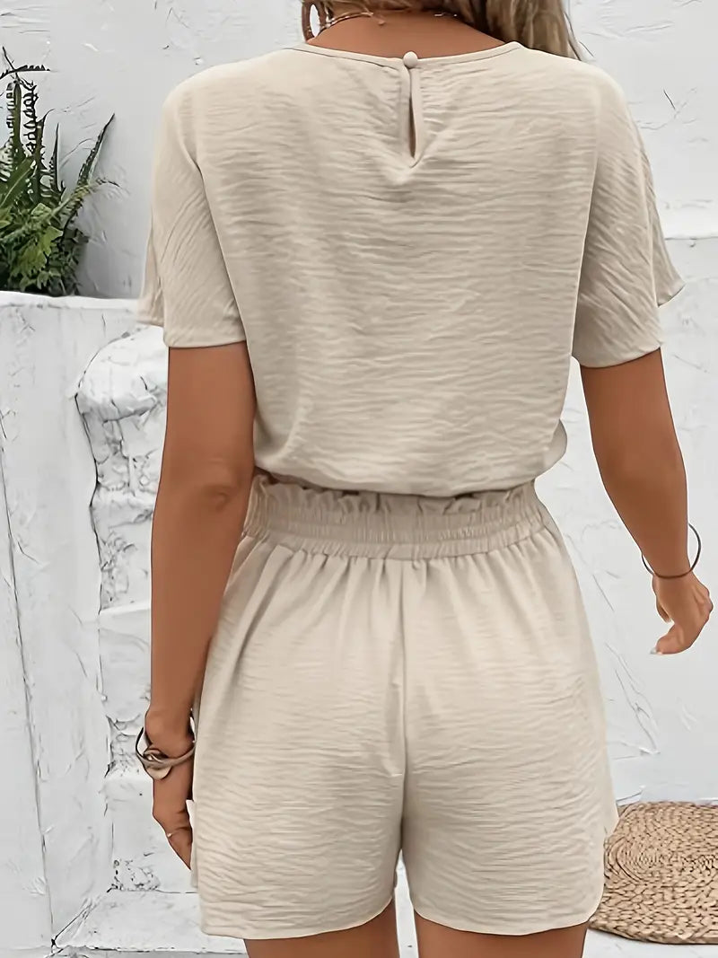 Aminna – Elegant Top and Shorts Set