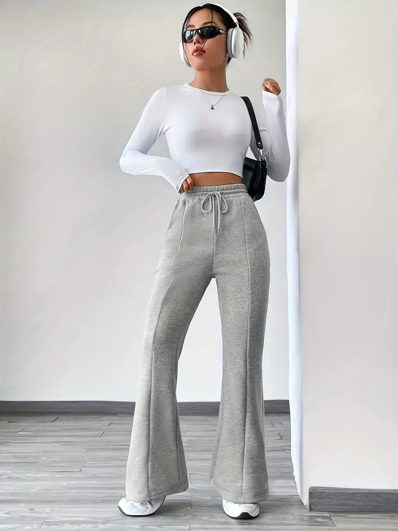 Manju – Flared Cotton Jogging Pants