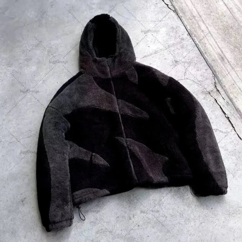Anton - Warm lambswool jacket with zipper
