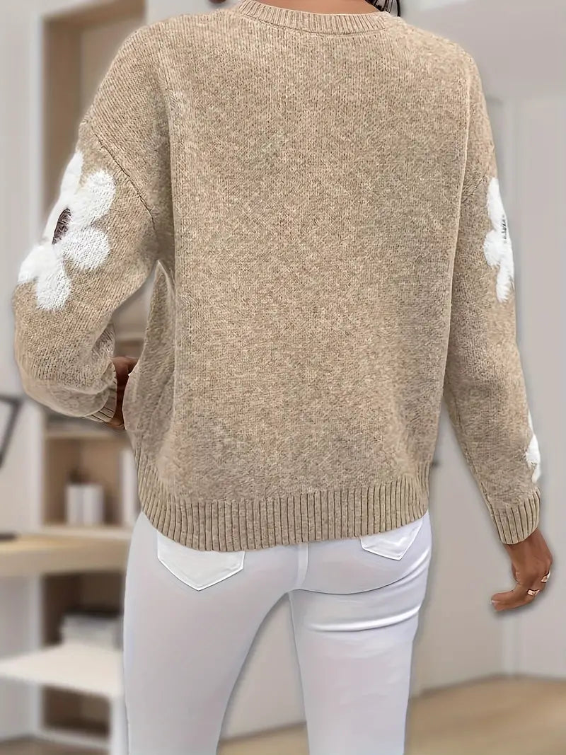 Cezy – Floral Knitted Sweater