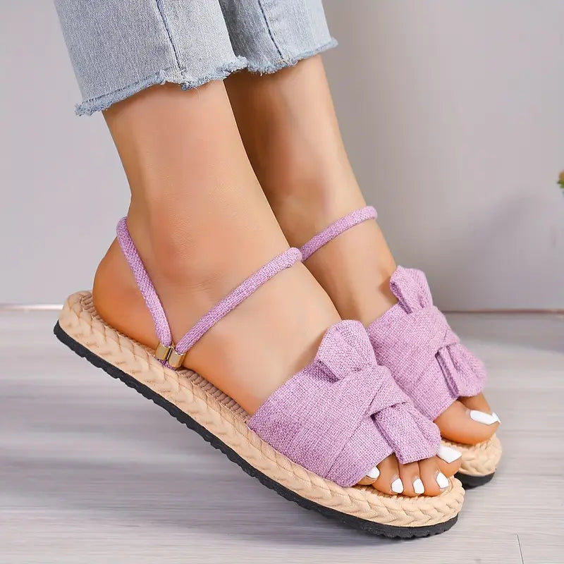 Lovi – Charming Bow Open-toe Sandals