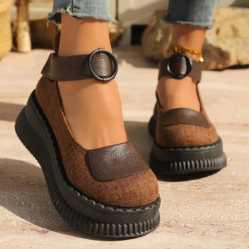 Valerith – Vintage Leather Platform Shoes