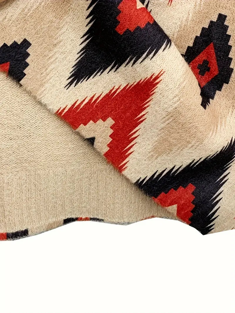 Ulrike – Geometric Print Sweater