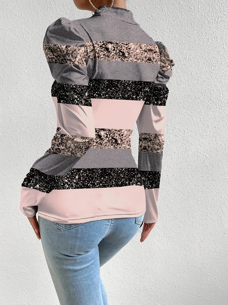 Lilienne - Vintage-style Long-sleeved Satin Blouse