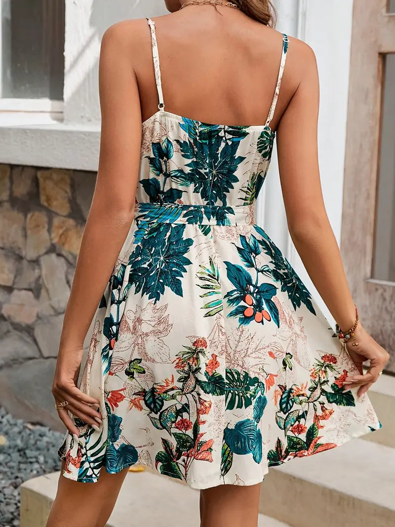 Bellinda – Enchanting Dress with Tropical Print