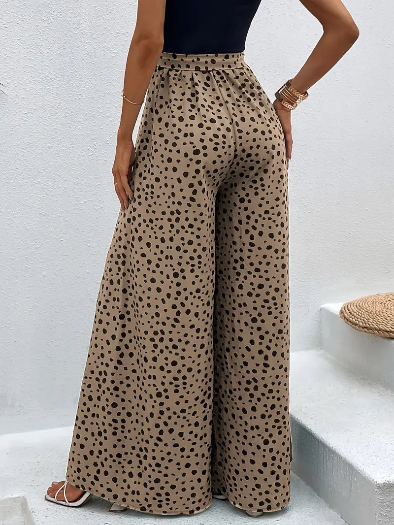 Viren – Polka dots High-waisted Wide-leg Trousers
