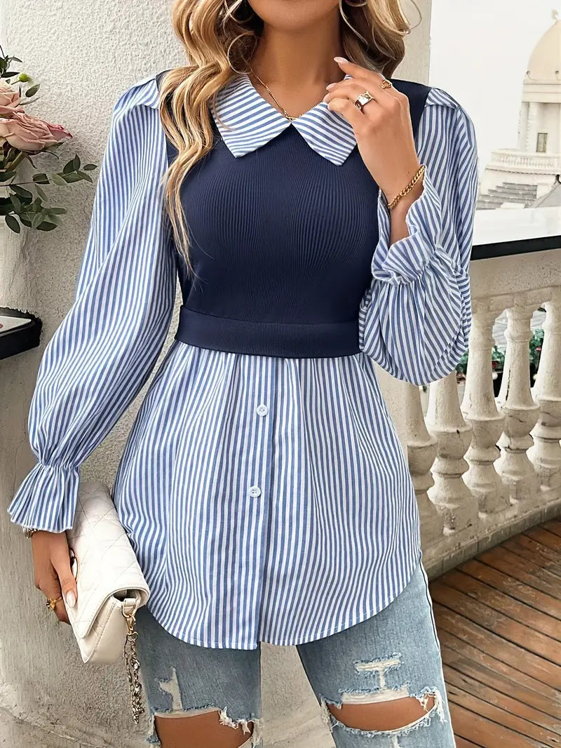 Chinee – Stylish Cotton Two-layer Effect Top