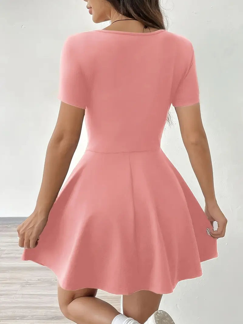 Gudrun – Chic Skater Dress with Shorts and Pocket