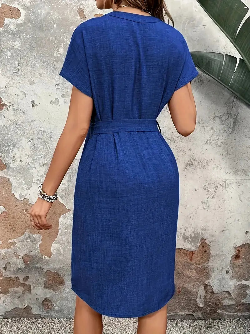 Vaeloria – Short-sleeved Cotton Dress