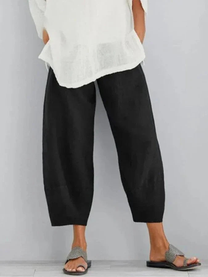 Thalassa – Cropped Linen Pants