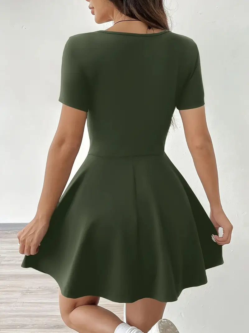 Gudrun – Chic Skater Dress with Shorts and Pocket