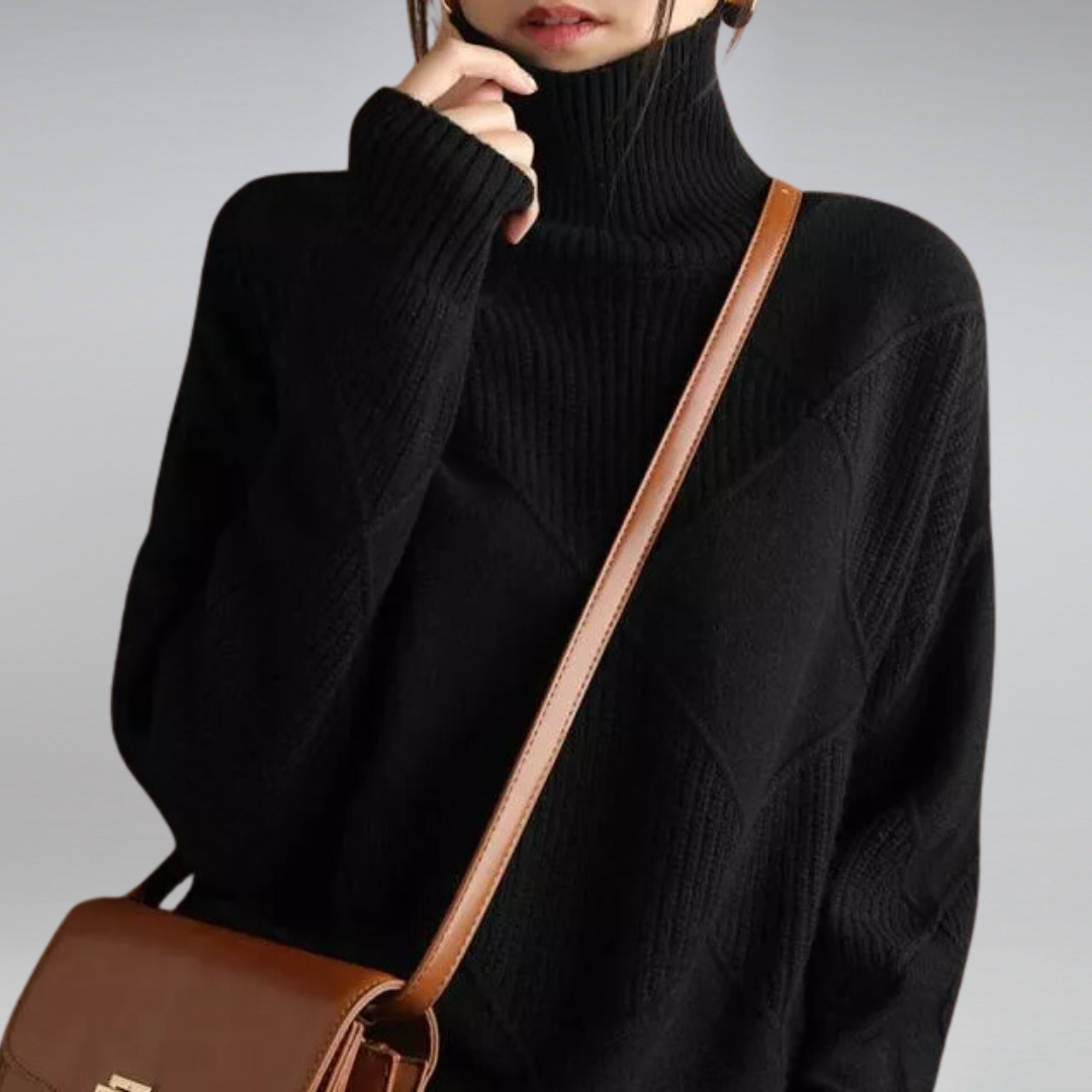 Cozy Cashmere Women's Turtleneck Sweater