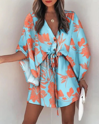 Nerezza – Stylish Dress with Tropical Print