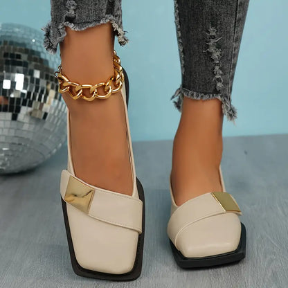 Eldraine – Elegant Leather Loafers with Square Toe