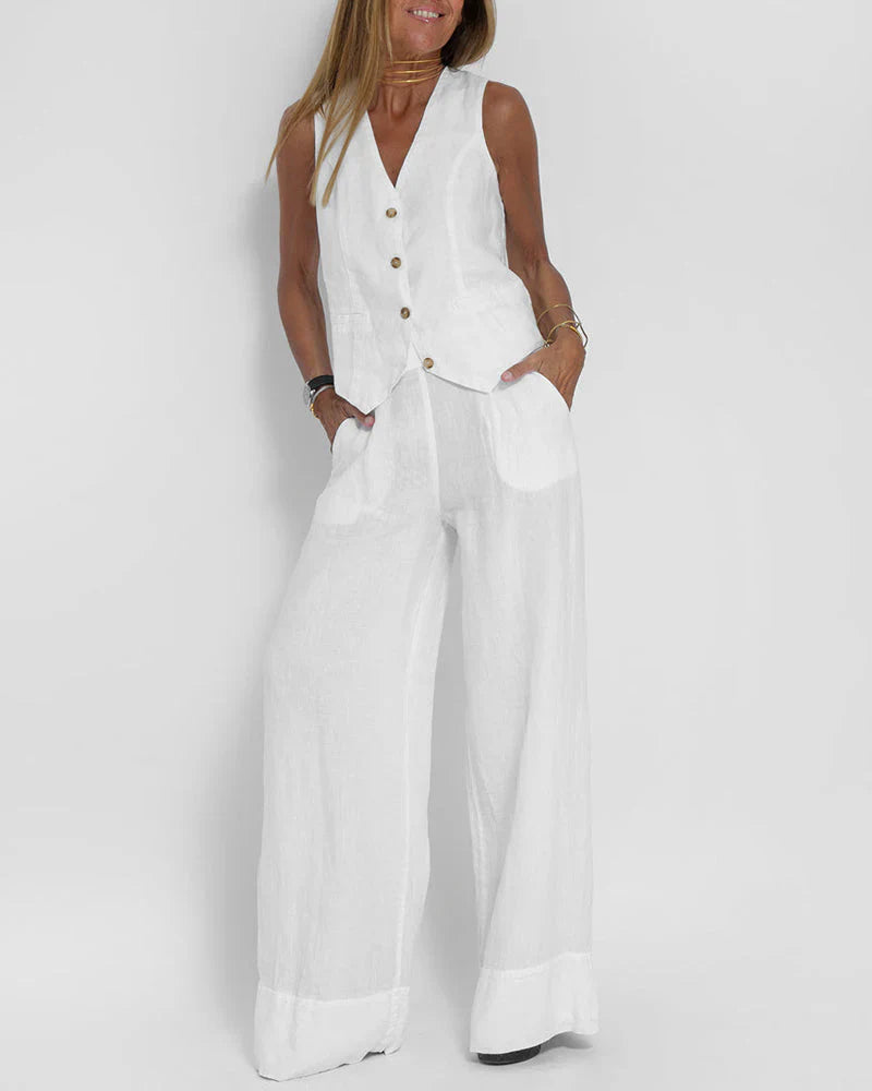 Genette – Two-piece Linen Set