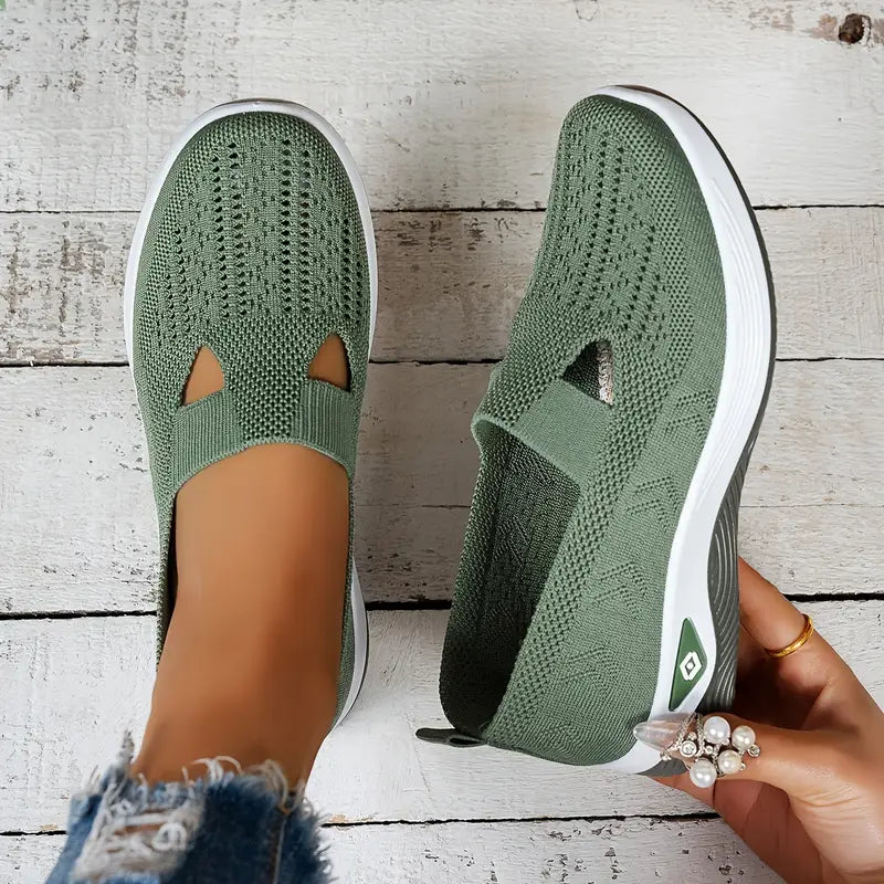 Noire – Breathable Knitted Slip-on Shoes