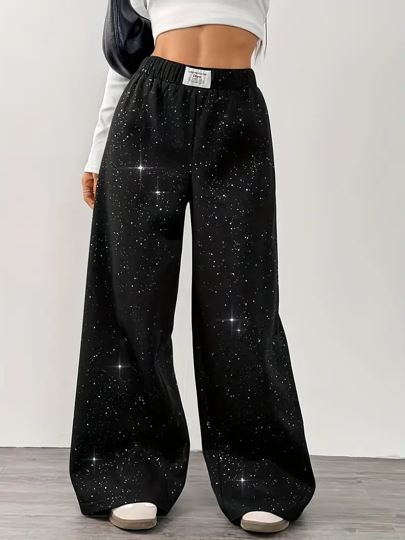 Zyraia – Elegant Wide-leg Printed Trousers