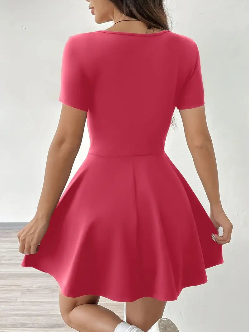 Gudrun – Chic Skater Dress with Shorts and Pocket