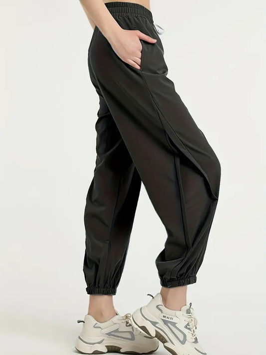 Hexaria – Stylish Jogging Pants with Mesh Details