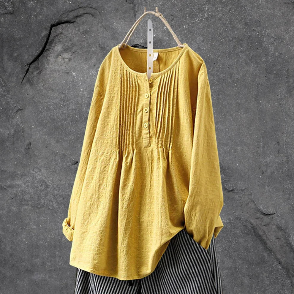 Avrica – High-quality Cotton-linen Blouse