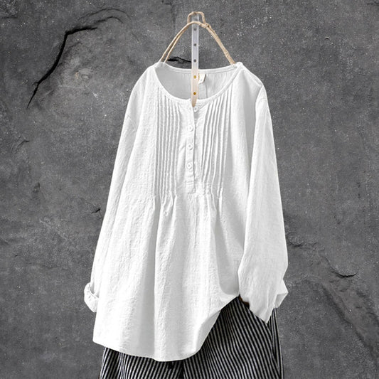 Avrica – High-quality Cotton-linen Blouse