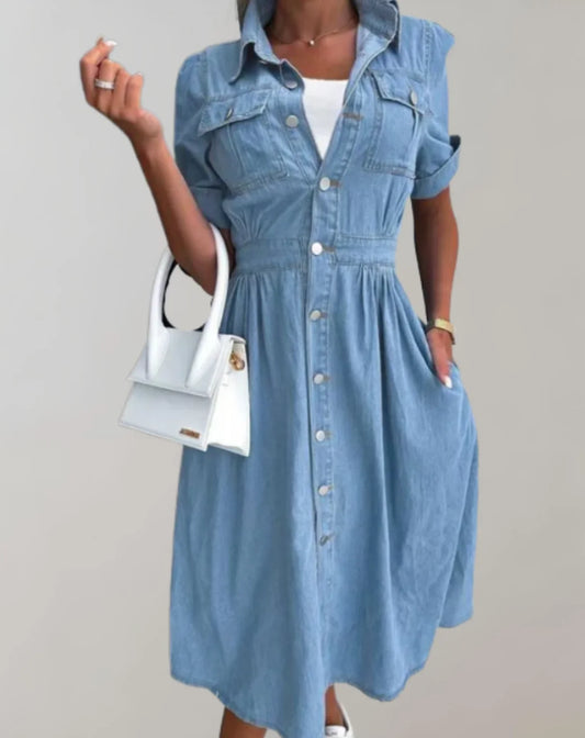 Oriana – Versatile Cotton Denim Dress